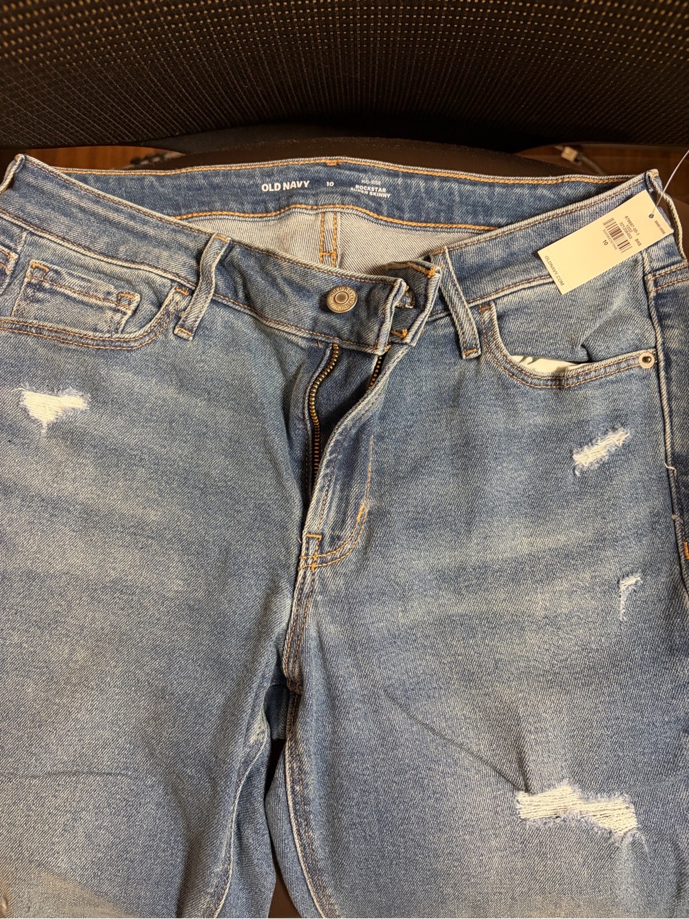 Old Navy Light Blue Distressed Women's Jeans
